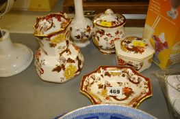 Quantity of Masons 'Brown Velvet' ornamental china, blue and white dinnerware etc