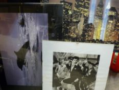 Small quantity of contemporary prints etc