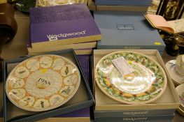 Large parcel of Wedgwood boxed calendar plates