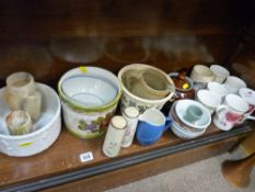 Parcel of coffee mugs, planters etc