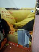 Dimplex oil filled radiator E/T