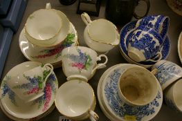 Quantity of Aynsley teaware and other teaware
