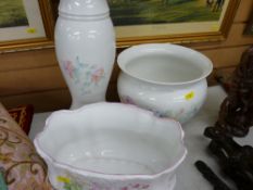 Staffs planter and stand and another planter