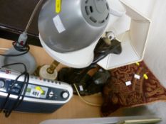 Roberts DAB radio, table lamps etc