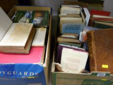Two boxes of mixed books