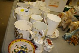 Parcel of commemorative china