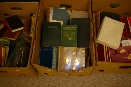 Three boxes of books