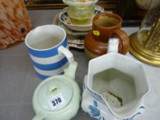 Parcel of miscellaneous china including a T G Green jug