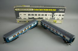 MODEL RAILWAY - Wrenn 'Brighton Belle' Southern Electric two car set W3004/5 BR blue/grey, boxed