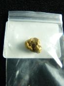 A RARE CLOGAU WELSH GOLD SINGLE NUGGET, 3.93 grms