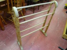 Stripped vintage style towel airer
