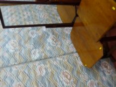 Reproduction mahogany cheval mirror, a vintage folding table and a modern folding table