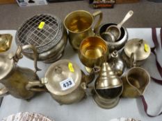 Quantity of EP and brassware
