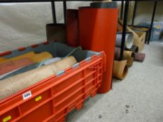 Large quantity of stock in trade leather in various colours along with numerous rolls of strap