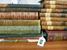 Vintage books to include an 1894 copy 'Ingoldsby Legends'