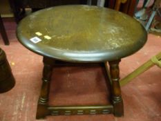 Circular topped Priory style side table