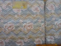 Two Dorlux two drawer single divan bed bases with mattresses