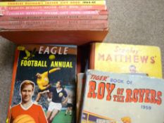 Good collection of boys football books and annuals including 'Charles Buchan's Soccer Gift Books',