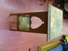 Oak Arts & Crafts style two tier planter stand