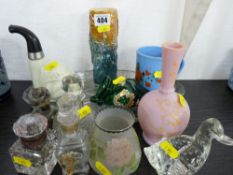 Collection of vintage glassware, bottles, vases etc