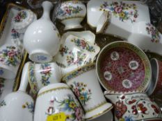 Quantity of Coalport 'Ming Rose' china and similar items