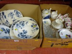 Victorian part dinner service, fruit decorated bone china teaset etc
