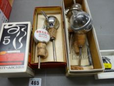 Selection of vintage drinks and smoking related advertising items