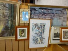 Quantity of framed pictures and prints