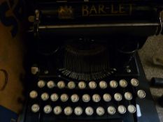 Bar-Let vintage typewriter and case