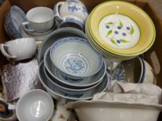 Mixed box of dinner and teaware