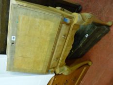 Bleached walnut lady's fall front bureau