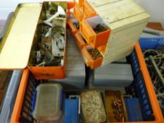 Good quantity of leather work studs, riveting and strapwork decorative fixtures and fittings