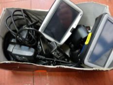 Small box with TomTom sat nav equipment