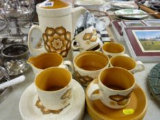 Mid Century stoneware coffee set