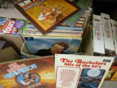 Two boxes of miscellaneous genre LP records
