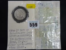 1840 East Indian Company one rupee coin