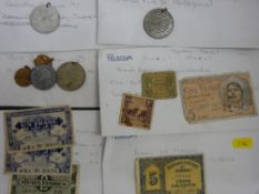 Collection of commemorative medals and notes - Victoria, Edward VII, King George V, French Republic,