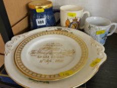 Small collection of commemorative ware etc
