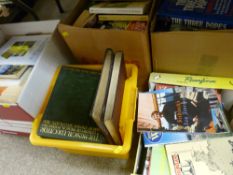 Quantity of mixed books in several boxes