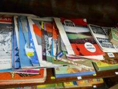 Collection of football programmes and cards, various clubs including Liverpool, Leicester City,