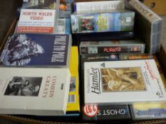 Box of vintage videos