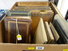 Six Victorian photograph albums with photographic contents along with a quantity of sketch books,