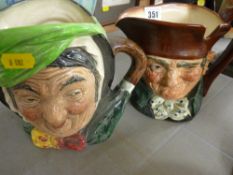 Two Royal Doulton character jugs