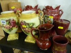 Collection of vintage vases etc