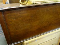 Polished blanket box on bun feet