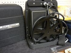 Bell & Howell Autoload cine camera and a Hanimex slide projector etc