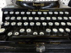 Cased Imperial Good Companion typewriter