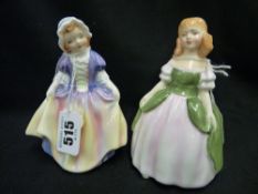 Two Royal Doulton figurines 'Dinky Doo' HN1678 and 'Penny' HN2338