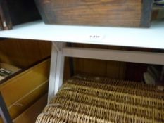 Glass topped designer style desk with drawers