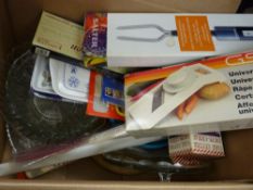 Quantity of boxed household goods and glassware etc